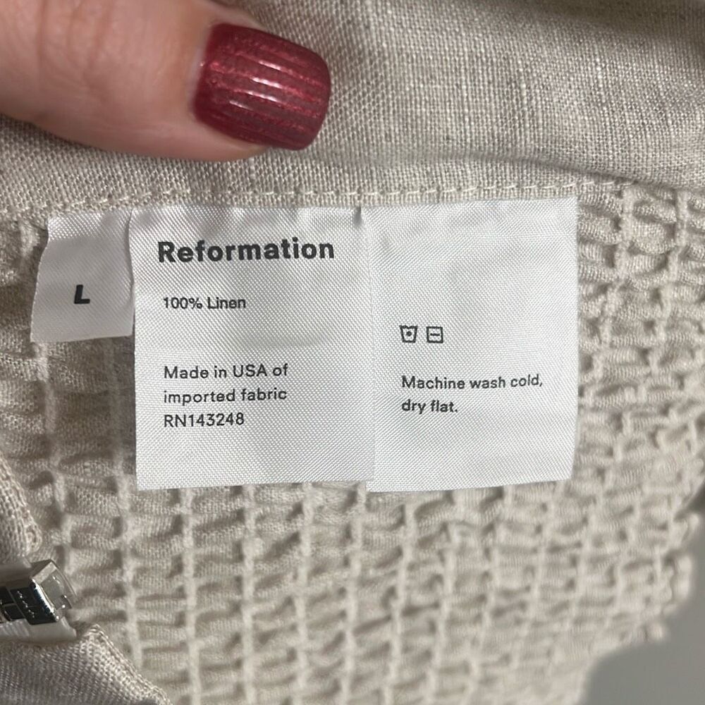 ✨Reformation ‘Rosemund’ Sand Sz Large Corset✨ - Picture 4 of 5